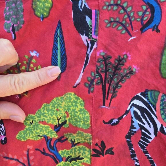 Print Fresh Robe sz L-XL ANTELOPE FOREST. Stains! No Belt - Picture 7 of 11